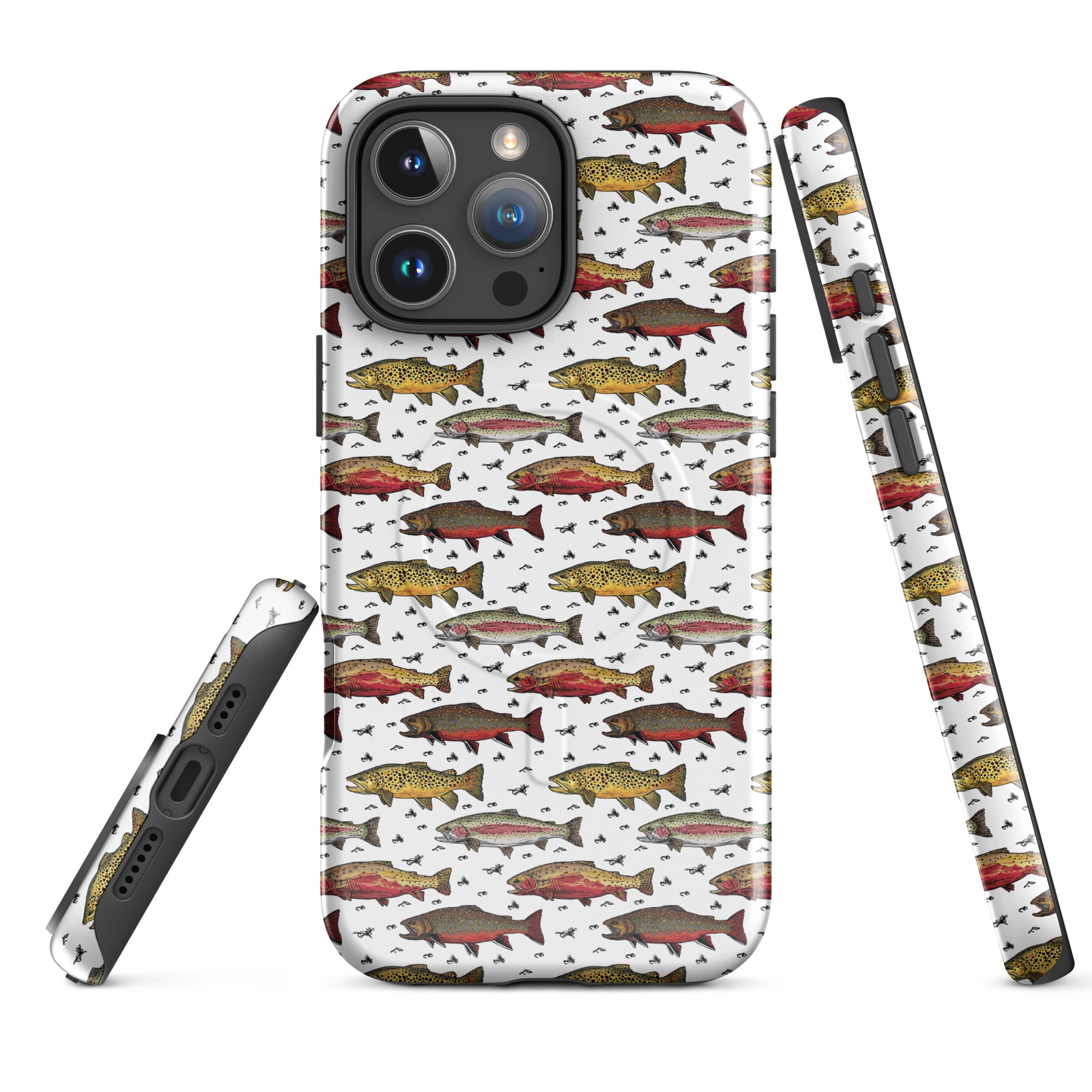Trout Party MagSafe® tough case for iPhone® – Yellow Sally Trout Party MagSafe® tough case for iPhone® – Yellow Sally