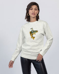 Lady Trout Wrangler  Unisex Premium Crewneck Sweatshirt | Lane Seven
