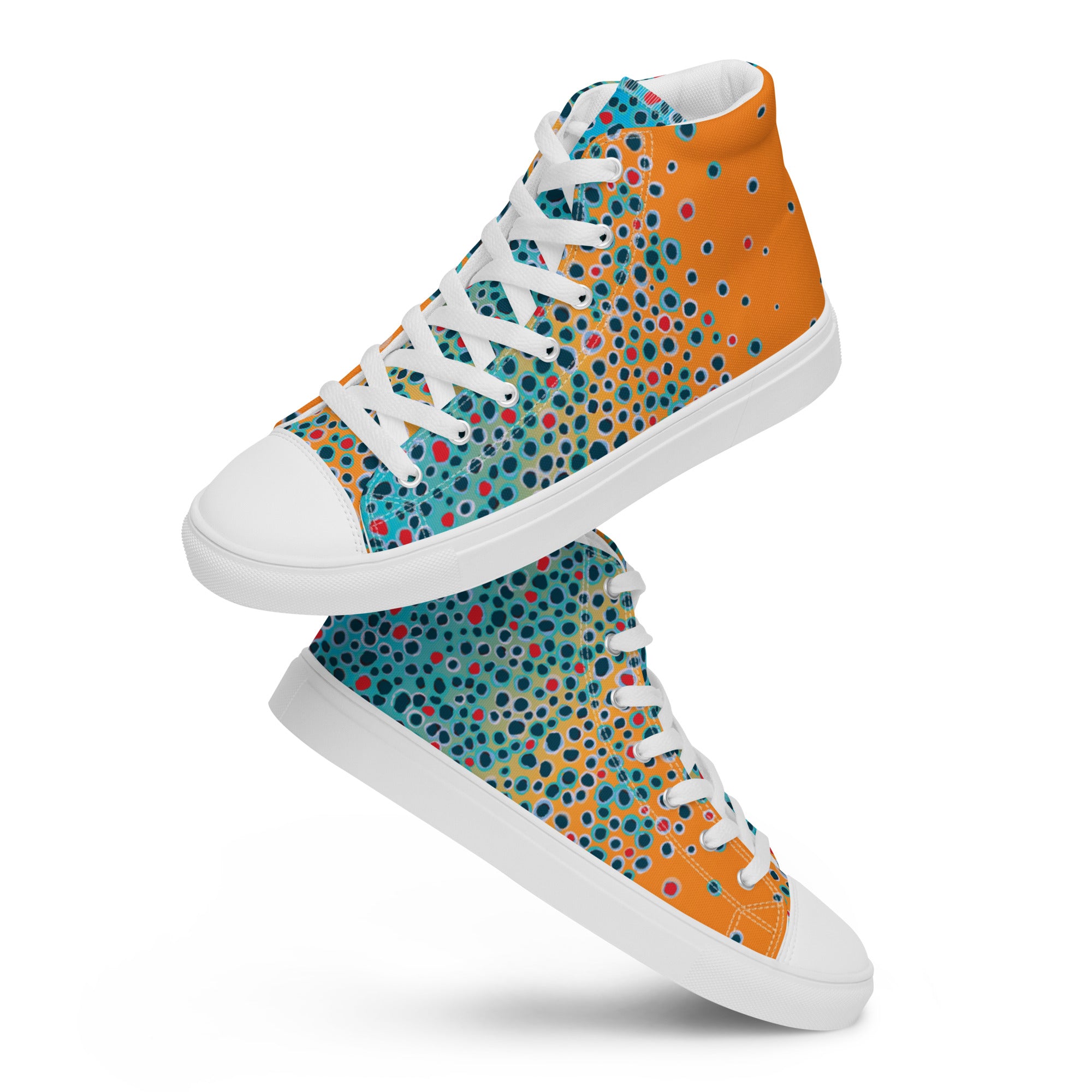 Brown Trout High Top Canvas Shoes